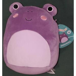 SM-005 8 inch Squishmallow Philomena Purple Frog Plush Toy